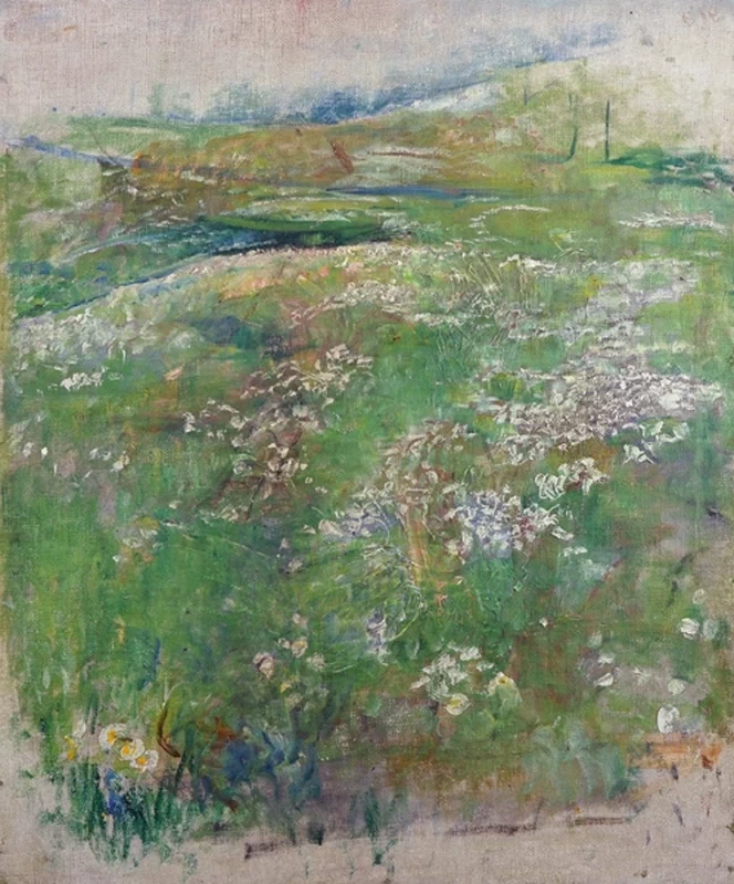 Annie Louise Swynnerton - Studio di fiori in un prato